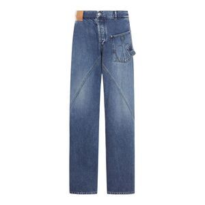 J.W.Anderson Men Workwear Jeans With Off-Centralized Closure